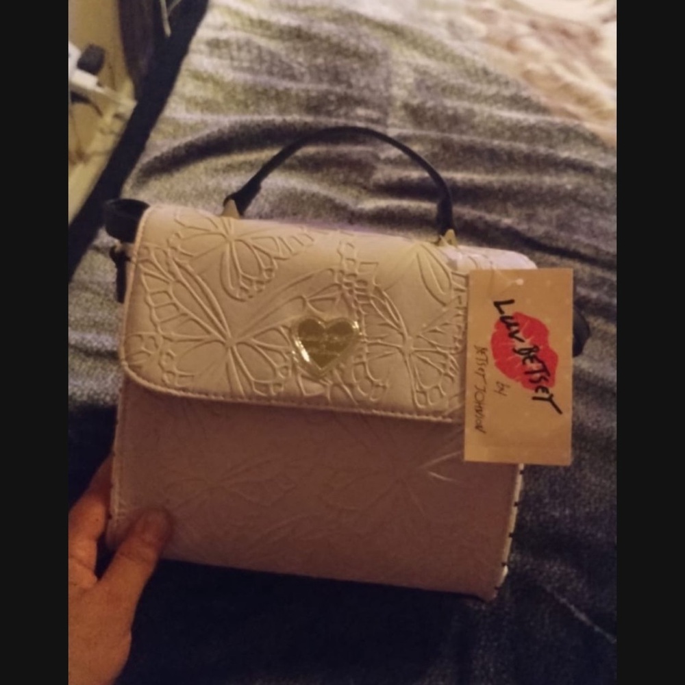 Betsey Johnson Lavender Butterfly Mini Bag